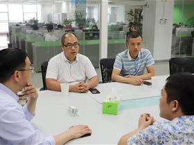 星創(chuàng)云?？偨?jīng)理張海諒先生一行到訪云創(chuàng)